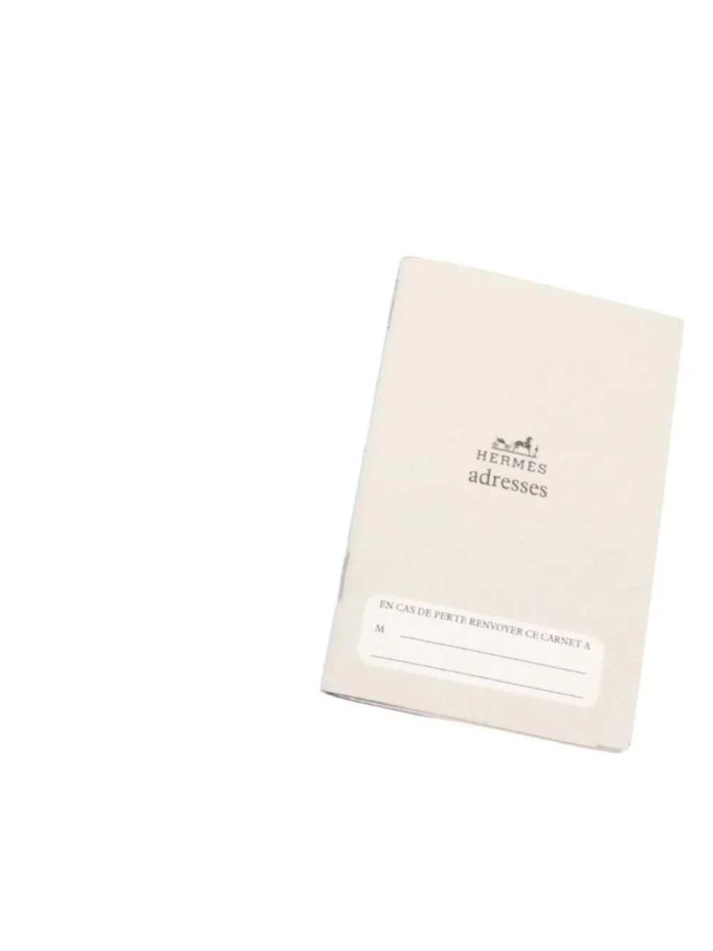 Hermes Agenda GM Leather Blue Notebook Cover Silver